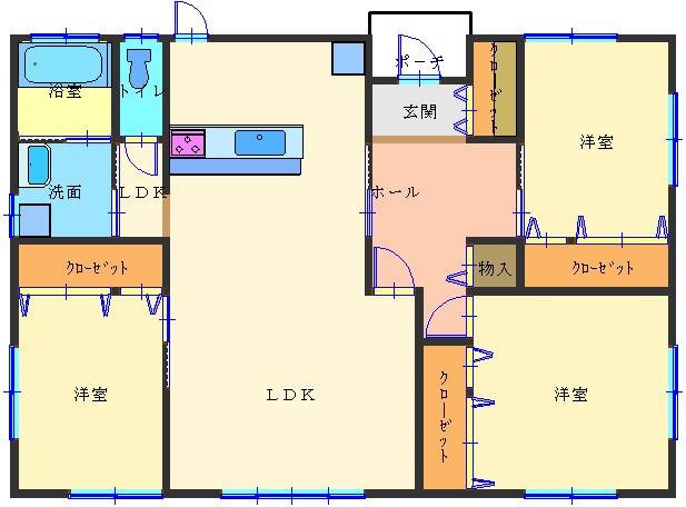 肝付町富山3ＬＤＫ　中古住宅